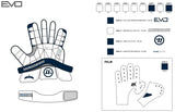 HAWKS - CUSTOM WARRIOR EVO GLOVES (PLAYER - IN STOCK NOW)