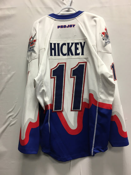 2016 Game Worn White Jersey - Brett Hickey