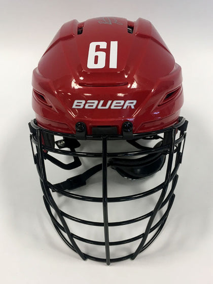 2018 20th Anniversary Signed Gameworn Helmet - #61 Brandon Slade